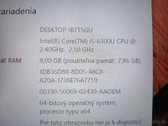 Lenovo Thinkpad T460 + Intel core i5 + 8gb ram + 120gb ssd - 5
