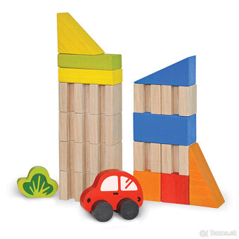 Drevená stavebnica Mesto – nová, nerozbalená - 5