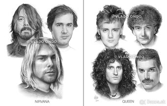kreslený posterbook Kultové kapely - AC/DC, Queen...... - 5