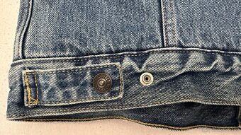 Pánska džínsová zateplená bunda LEVIS - veľkosť M - 5