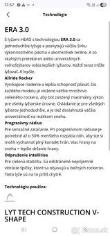 Lyže Head Shape V3 149cm top stav - 5