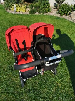 Bugaboo donkey červený súrodenecký kočík - 5