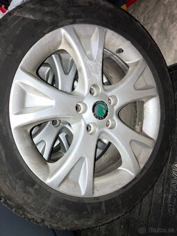 Predám zimné pneumatiky + alu disky 225/50/R17 - 5