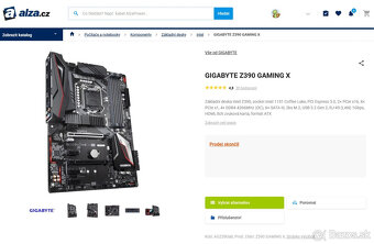 Herná doska GIGABYTE Z390 GAMING X - Intel Z390, socket 1151 - 5
