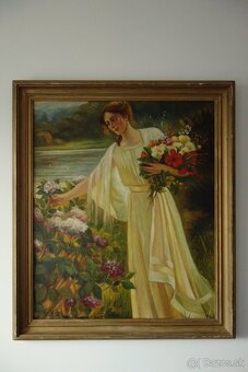 Obraz - Žena s kyticou - 5