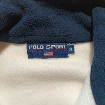 Polo Ralph Lauren sport biela flísová mikina XL - 5