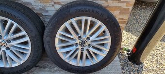 Predám originál vw disky VW r16 5x112 /Continental 205/55r16 - 5