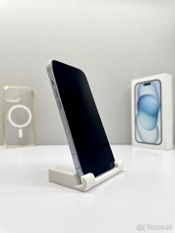 Apple iPhone 15 BLUE 128GB ORIGINÁL STAV+Príslušenstvo - 5