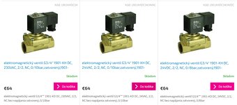 Elektromagnetický ventil (solenoid) na vodu - 5