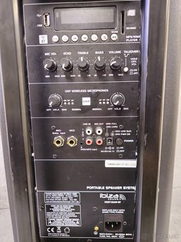 IBIZA PORT15UHF-BT - prenosný ozvučovací systém - 5