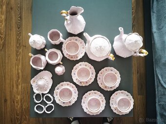Ružová porcelánová súprava. - 5