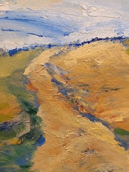 Obraz J.Hynšt, Vysočina Vel. Meziříčí, olej 50x65 - 5