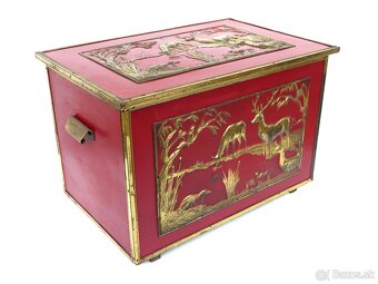 Uhliak - Nádoba na uhlie s poľovníckym motívom - 5