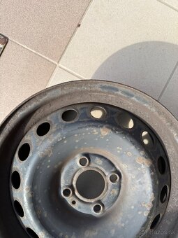 Plechové disky R15 Dacia Renault + TPMS snímače - 5