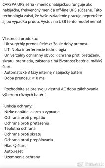 Menič napätia 1000W s UPC - 5