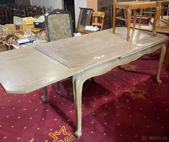 stylovy jed. stol, masiv, bazar, po rozlozeni dlzka 271 cm - 5