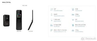 Predám NOKIU 2720 Flip - 5