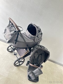 CYBex priam sim. Flowers Grey 2k - 5