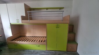 Poschodová Posteľ s DUO Posteľou a Úložným Priestorom - 5