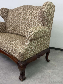 veľká starožitná pohovka s levími labami - 5