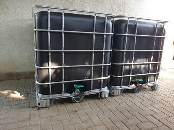 IBC kontajnery (1000l.) - biele / čierne - 5