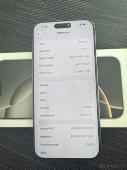 iPhone 16 pro max 256GB,super stav - 5