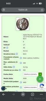 Japan Racing Jr28 8x17 5x112 ET40 - 5