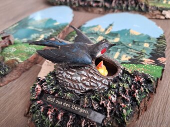 Malované obrazy na drevo, Alpy, 3D - 5