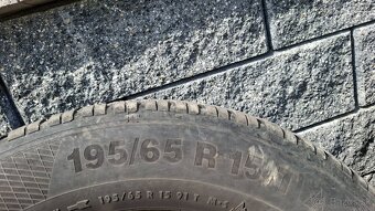 Zimna sada Continental R15 195/65 91T,5mm,6jx15,5x112 - 5