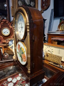Predám funkčné starožitné hodiny 8days s polbicím mechanizmo - 5