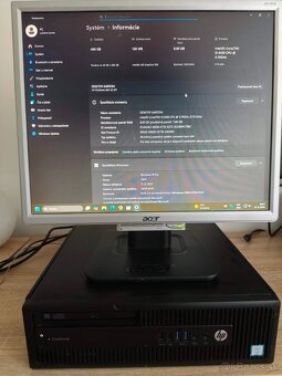 Kompletný počítač HP EliteDesk800 (W11, i3-6100) s monitorom - 5