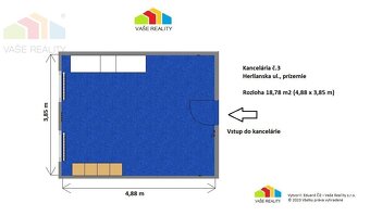 Na prenájom kancelária, 19 m², Herlianska ulica, Ružinov – Š - 5