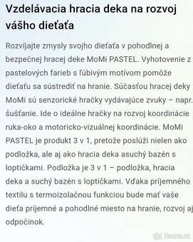Hracia deka Momi pastel - 5
