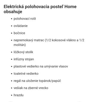 Zdravotná elektrická polohovatelná posteľ - 5