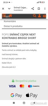 Snímač na kontrabas Cejpek - 5