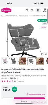 Dizajnové otočné kreslo - 5