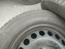 Plechové disky s zimnými pneumatikami Continental 205/60 R16 - 5
