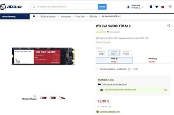 Ext. WD RED / Blue 1TB USB C/ A - zaruka 04 / 2028. - 5