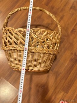 Veľký prútený košík pevný - 5
