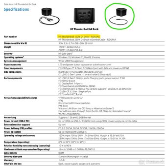 Dokovacia stanica HP G4 - Thunderbolt 4 120W - 5