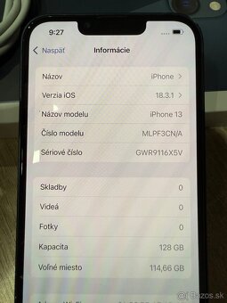 iPhone 13 Midnight 128GB Top stav - 5