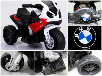 Detská elektrická motorka BMW S1000 lítiová batéria - 5