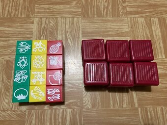 Predám drevenné kocky, spol. hry, šport. potreby, hračky - 5