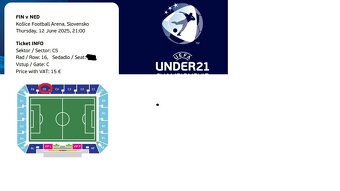 EURO U21 - Vstupenky - 5