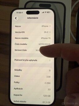 Apple IPhone 15 čierny - 5