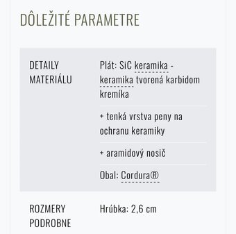 Balistické pláty PGD U-line Level IV Protection Group - 5