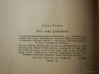 Jules Verne, 4 staršie vydania, od r. 1952 - 5