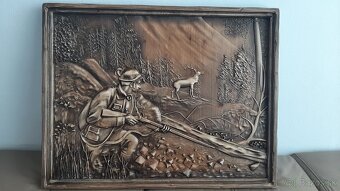 Drevený obraz Poľovnicke motivy 81×62cm.hr.4cm - 5