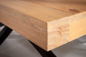 Masívny jedálenský stôl Galaxie 200cm borovica 60mm real fot - 5