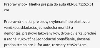 Predám prepravku do auta - 5